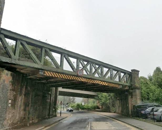Essential improvement work to take place on bridge near Coulsdon South station to help prevent vehicle strikes damaging railway bridges. Picture courtesy of Network Rail