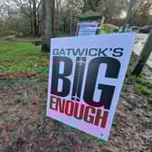 The Gatwick Area Conservation Campaign have put the Government ‘on notice’ over their ‘dangerous and responsible decision’ to back a second runway at London Gatwick. Picture by Mark Dunford