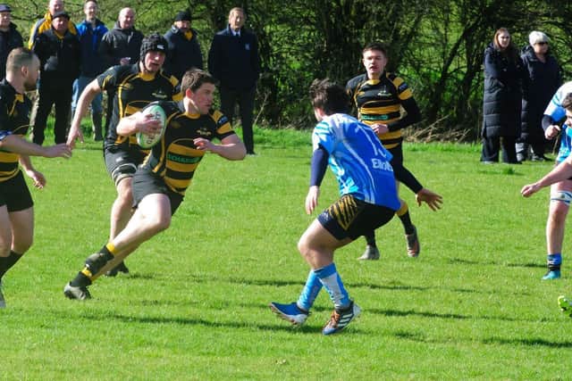 Crowthorne Rugby Club men’s team playing against Tadley Rugby Club on Saturday 23rd March.