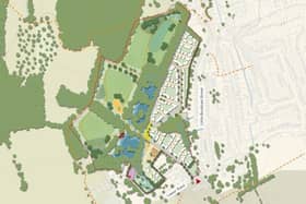 The draft plans will show around 200 homes, 40% of which will be affordable, at Land North-West of Preston Farm. Picture: Thakeham