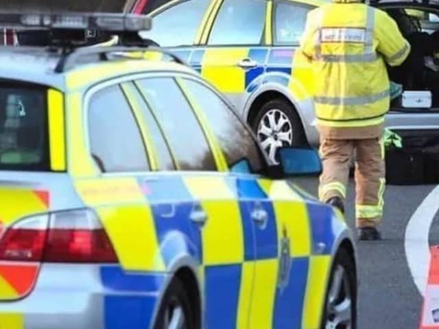The police assisted at the scene of a building fire in Horam after responding to a collision on the A259 in Eastbourne. Photo: Stock image / National World