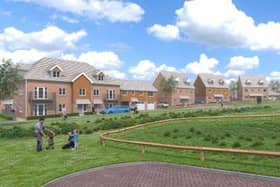 A CGI of Bellway’s new development, Highwoods View, off Turkey Road