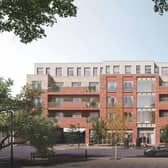 CGI view of proposed block of flats. (Credit: Spelthorne Borough Council/EN-AIM.COM). Permission for use.