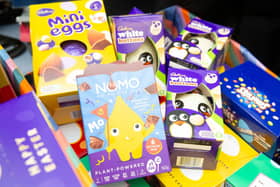 A selection of the Easter eggs Bellway South London donated to East Surrey Hospital.