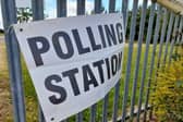Polling station sign. Picture taken by LDR. Permission for use by all partners.