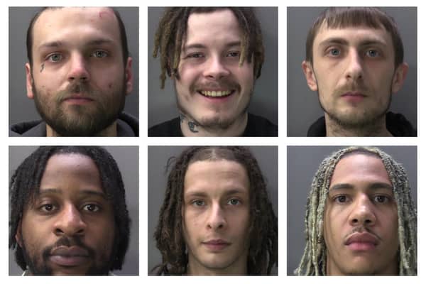 Members of a ‘County Lines’ drugs gang have been handed sentences totalling 34 years for their part in bringing illegal drugs into West Surrey and Hampshire.