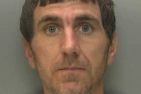 Michael Davis, 40, of Hatton Gardens, Mitcham, was arrested and remanded by police after being linked to multiple shoplifting offences in Surrey. Picture courtesy of Surrey Police