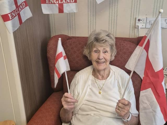 Resident Jean will be cheering on England