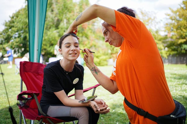 Painting faces. Picture: submitted