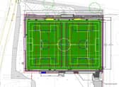 Ashford Town FC Football Pitch layout for artificial grass. (Credit: Spelthorne Council Documents)
