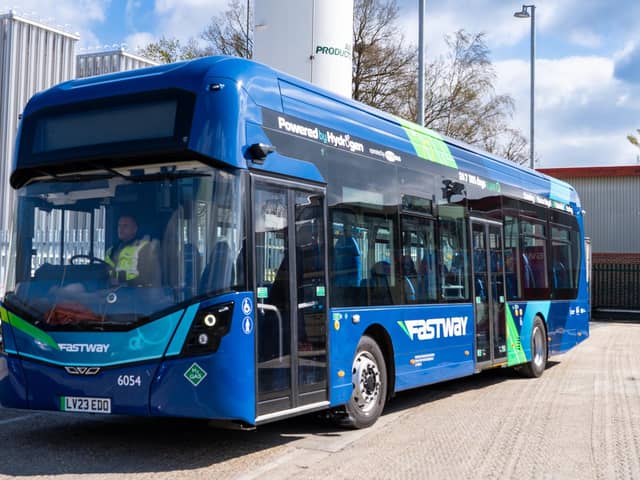 A partnership between Surrey County Council, Metrobus (Go Ahead), West Sussex County Council, Kent County Council and London Gatwick has won a bid for funding to launch a new fleet of 43 hydrogen powered buses. Picture contributed
