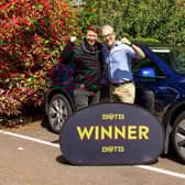 BOTB winner Peter Fuller with presenter Christian Williams