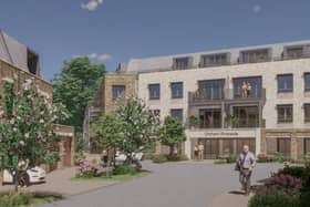 CGI view of the entrance to the proposed scheme, East Molesey. (Credit: Assael Architecture/ Elmbridge Borough Council planning documents) Permission for LDRS partners to use