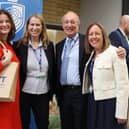 Gillian Keegan with Claire Donnachie, Sir Andrew Carter and Claire Harnden (SFET). Picture: submitted
