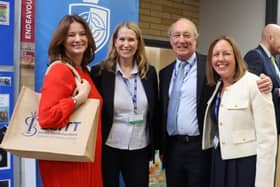 Gillian Keegan with Claire Donnachie, Sir Andrew Carter and Claire Harnden (SFET). Picture: submitted