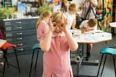 Pupils enjoying the Superpower of Looking