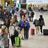 Gatwick Airport is using its backup process but some passengers 'may experience delays while checking in and passing through security'. Photo: Steve Robards SR2203283
