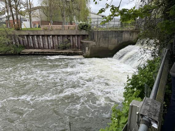 Esher Mill Road overflow sewage site (image Chris Caulfield)