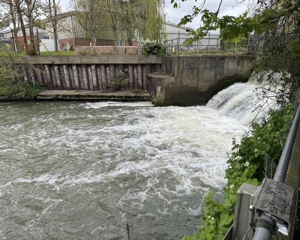 Esher Mill Road overflow sewage site (image Chris Caulfield)