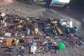 The tools recovered by the Mole Valley Neighbourhood team. Picture: Surrey Police