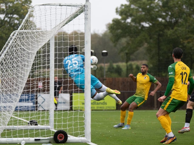 Horsham FC edged out Walton & Hersham 1-0 on a wet and windy afternoon at the Fusion Aviation Community Stadium