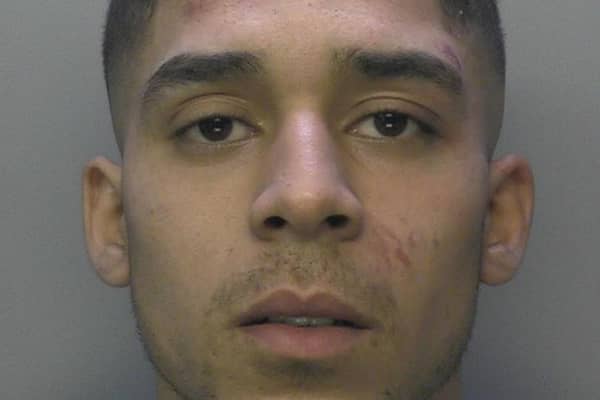 Paulo Evaristo, 23, of Walton Road, Woking was sentenced at Guildford Crown Court on Friday, April 26, after pleading guilty to grievous bodily harm. Picture courtesy of Surrey Police
