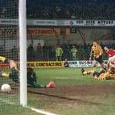 Arsenal were favourites for the 1991/92 FA Cup and were expected to easily roll over Wrexham. But they slipped to a 2-1 defeat after the Welsh side scored twice in the final nine minutes,