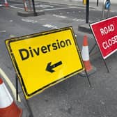 Road closure signs. Photo: West Sussex County Council