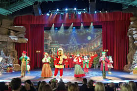 Stagecoach Performing Arts students singing on stage at Let's Sing in Disneyland Paris. Picture: submitted