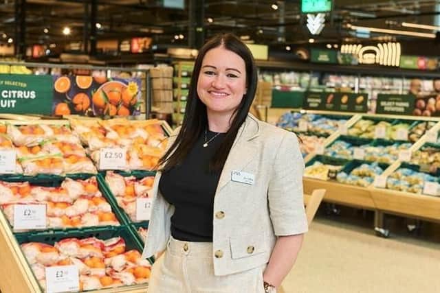 Store manager Amelia Holwill, who is celebrating 20 years with M&S
