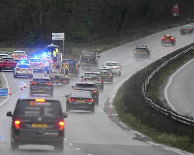 Crawley Avenue was closed for hours after a fatal collision on Tuesday, December 19. Photo: Sussex News and Pictures