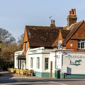 Outside The Plough in Effingham. (Permission for LDRS partners to use: Punch Pubs)