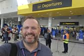 Mark Dunford at departures in London Gatwick airport's North Terminal