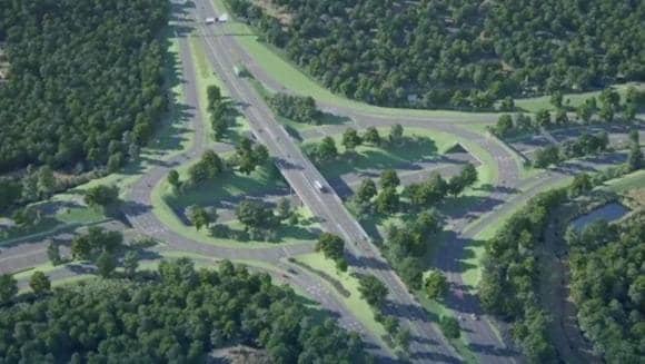 The M25 is set to be closed again this weekend as £317m improvement works continues. Photo: National Highways