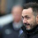 Brighton boss Roberto De Zerbi has been linked with the Real Madrid job. (Photo by Steve Bardens/Getty Images)