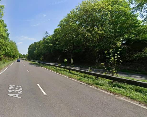 View of the A322 Lightwater bypass. (Credit: Google street view)