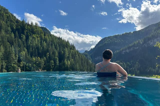 Views from the rooftop infinity pool at Hotel Lürzerhof. Picture courtesy of Lynn Rusk