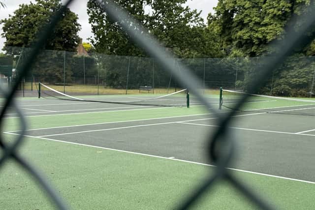 Tennis Vandals - Grovelands Park tennis courts have been forced to close during peak Wimbledon season (image Chris Caulfield)