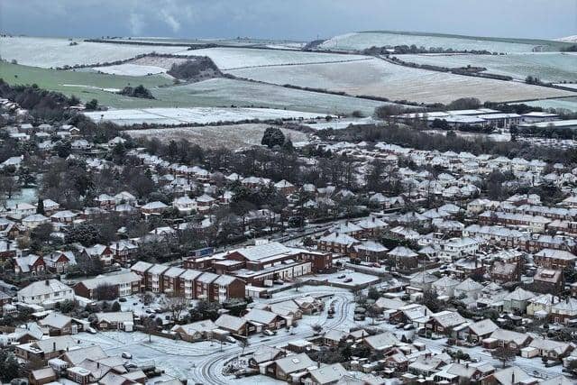 Snow in Worthing in January of this year. Photo: Eddie Mitchell