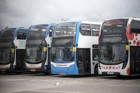 Workers at Stagecoach South’s Aldershot depot who drive buses across Hampshire and Surrey are being balloted on strike action. Picture by Christopher Furlong/Getty Images