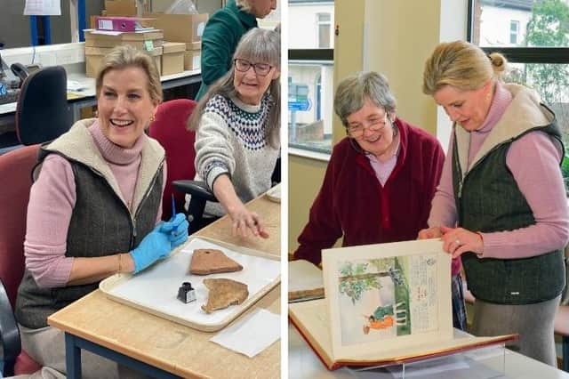 Her Royal Highness The Duchess of Edinburgh visited Surrey’s History Centre in Woking yesterday, Wednesday, January 31. Picture contributed