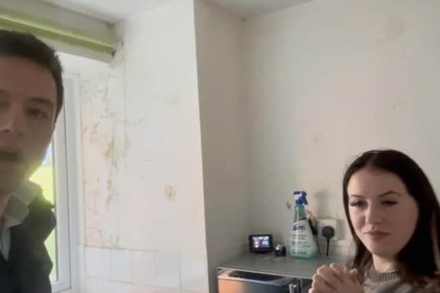 Damp and mould inside a Clarion Housing home (image Chris Coghlan MP)