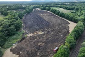 ‘Approximately one hectare of farmland’ has been affected by a wildfire in Capel, the fire service have said.