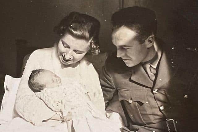 John and Rita with their daughter.