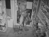 Thug breaks into pharmacy and drops bag of stolen goods