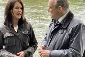 Monica Harding And Ed Davey in Esher (Image Chris Caulfield)