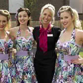 The Jivettes and Sales Consultant Stephanie Briggs at Violet Place Grand Opening