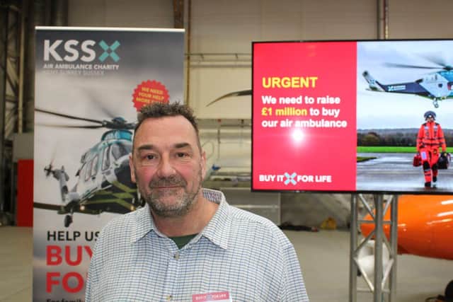 Chris Pounds was saved by KSS after being run over by his tractor