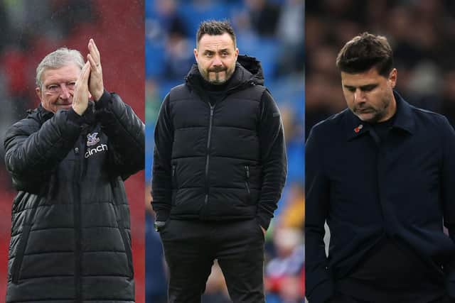 Roy Hodgson, Roberto De Zerbi and Mauricio Pochettino | Picture: Getty Images
