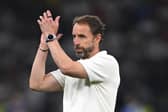 England coach Gareth Southgate applauds the fans after England had lost 2-1 to Spain during the UEFA EURO 2024 final
